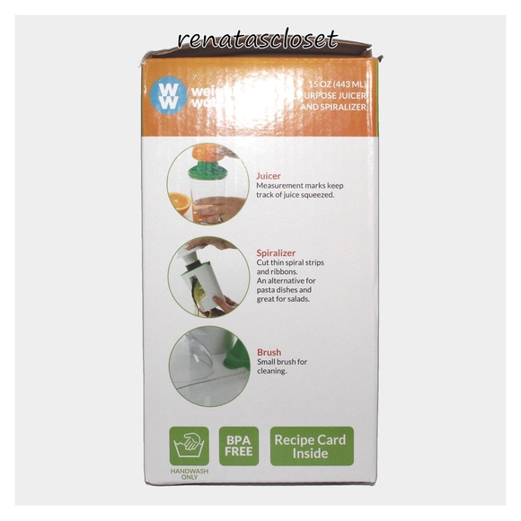 Weight Watchers 15 oz. Dual Purpose Juicer and Spiralizer NWT/NIB - Picture 4 of 12